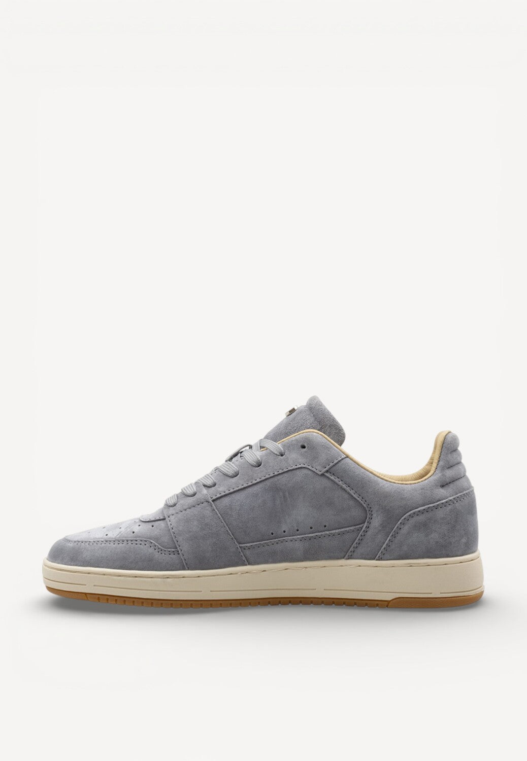 Heren veterschoenen-Grijs suède
