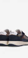 Heren veterschoenen-Blauw combi kleur