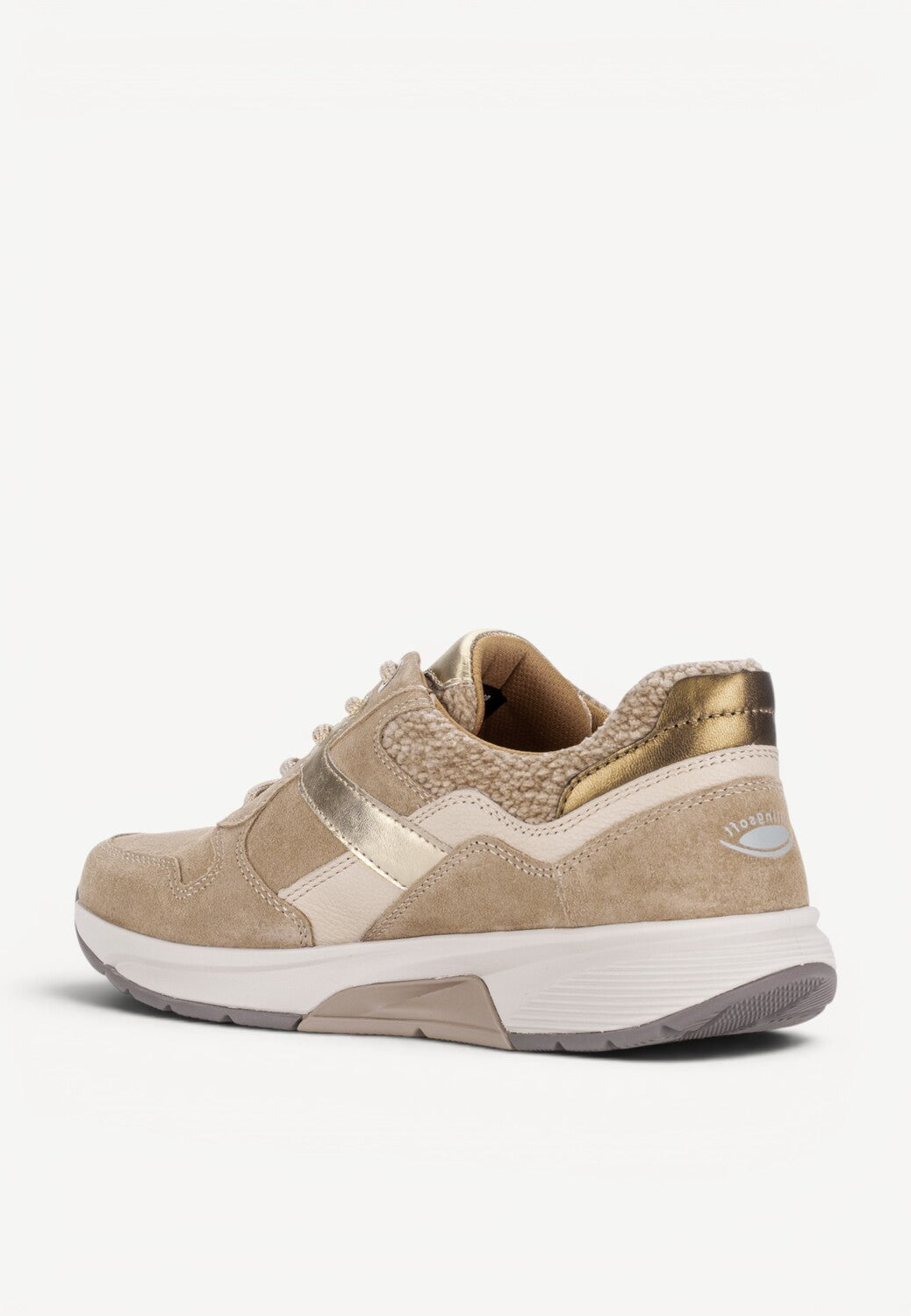 DAMES SPORTIEVE VETERSCHO-Beige suède/nubuck