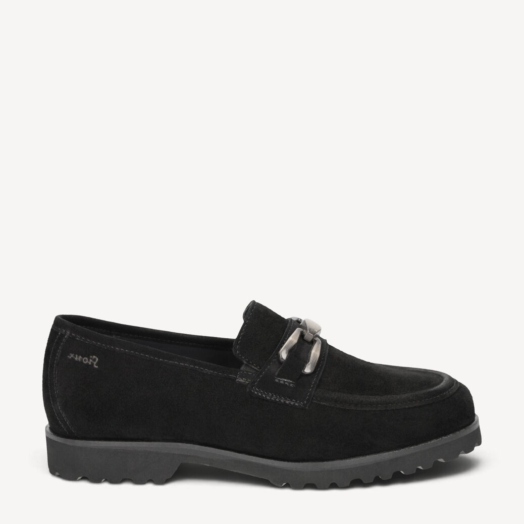 DAMES INSTAPSCHOENEN-Zwart suède