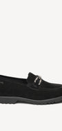 DAMES INSTAPSCHOENEN-Zwart suède