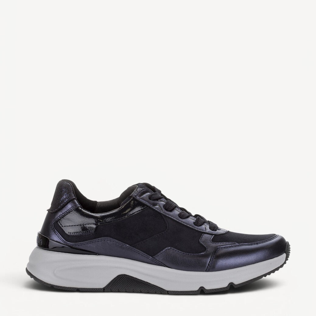 DAMES SPORTIEVE VETERSCHO-Blauw leer