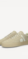 Heren veterschoenen-Beige suède/nubuck