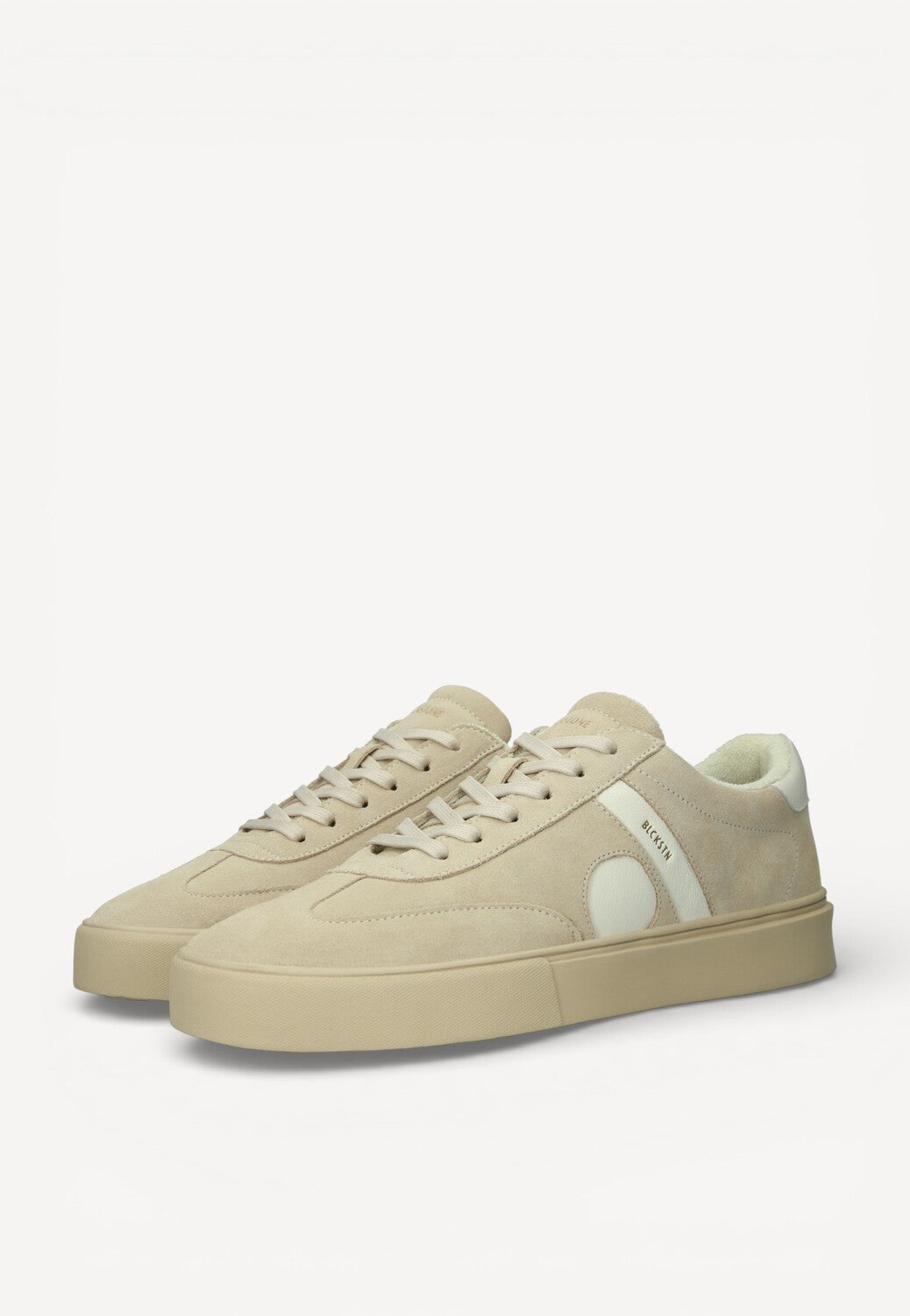 Heren veterschoenen-Beige suède/nubuck