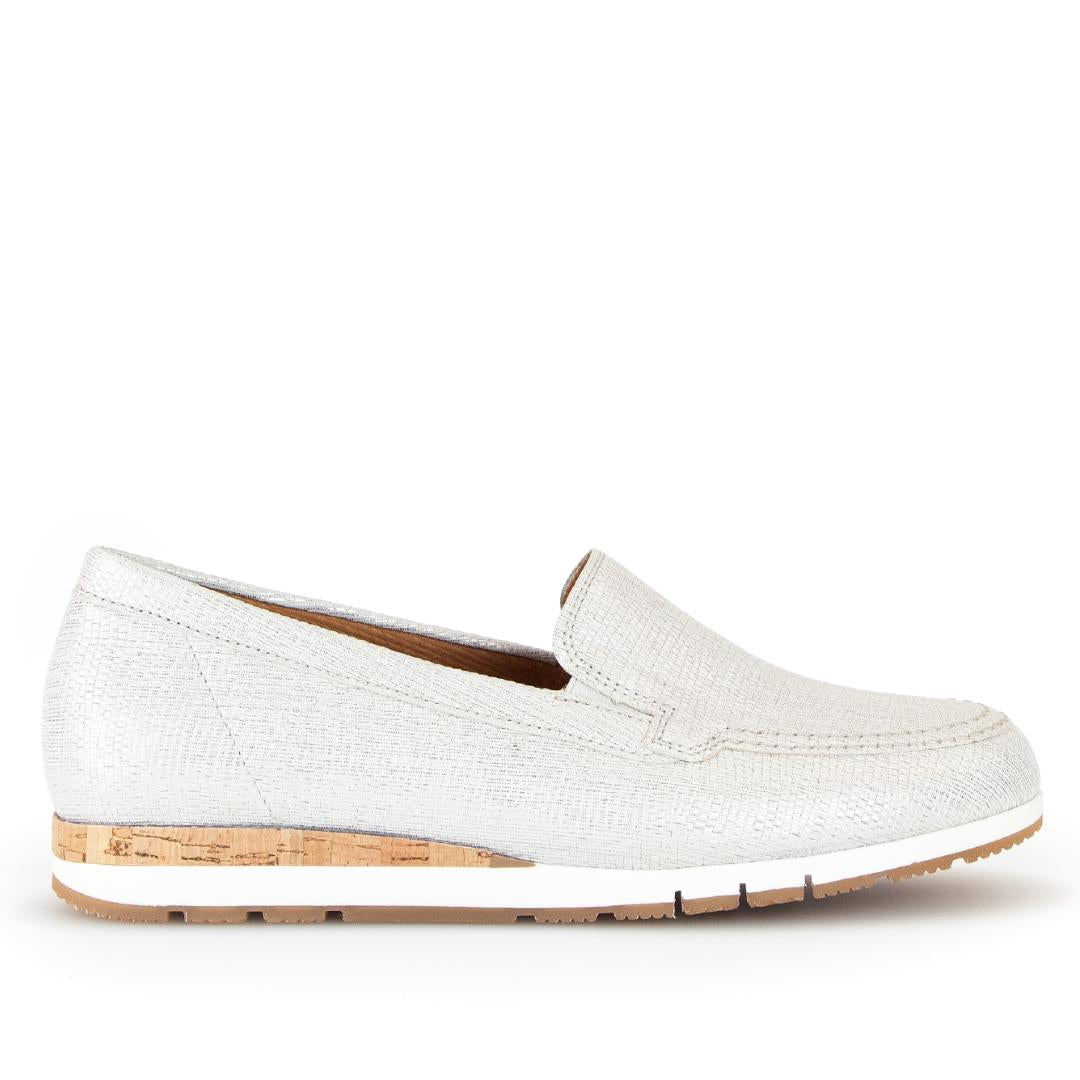 DAMES INSTAPSCHOENEN-Grijs leer