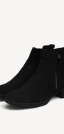 DAMES BOOTS+KORT LAARS-Zwart suède