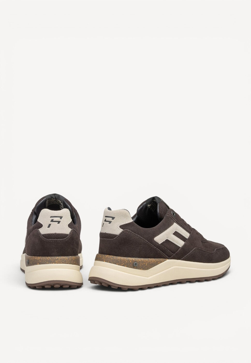 Heren veterschoenen-Bruin suède