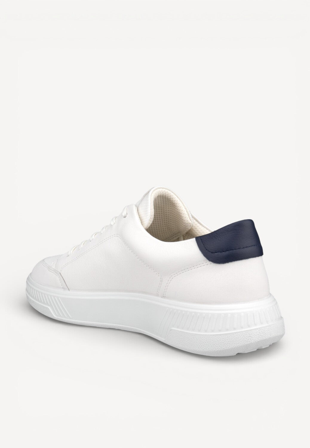 Heren veterschoenen-Wit leer