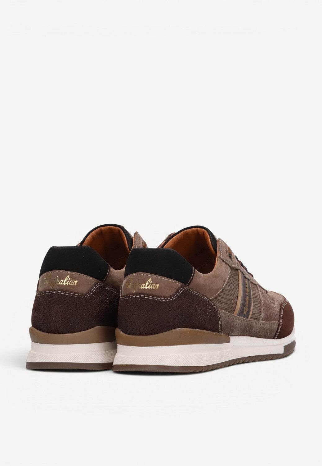 Heren veterschoenen-Beige suède/nubuck