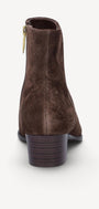 DAMES BOOTS+KORT LAARS-Bruin suède