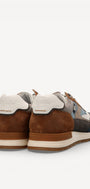 Heren veterschoenen-Blauw combi kleur