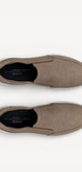 Heren instapper-Beige suède/nubuck