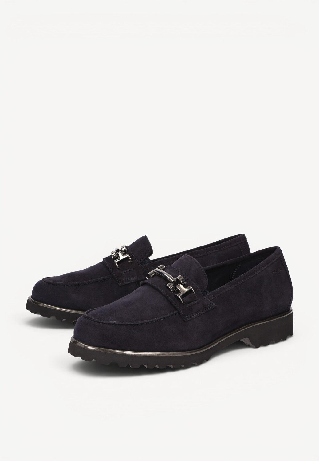DAMES INSTAPSCHOENEN-Blauw suède/nubuck