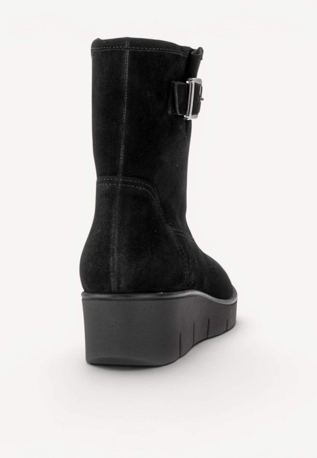DAMES BOOTS+KORT LAARS-Zwart suède