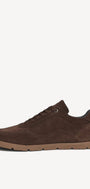 Heren veterschoenen-Bruin suède