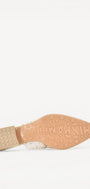 MUIL +SLINGBACK-Beige leer