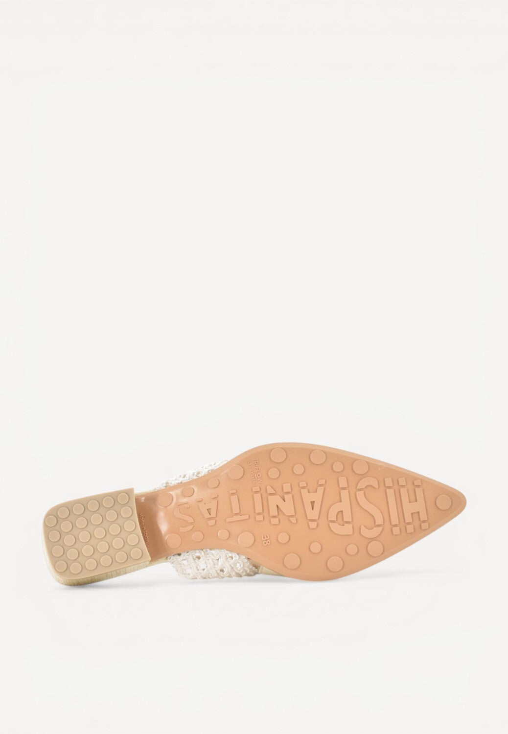 MUIL +SLINGBACK-Beige leer