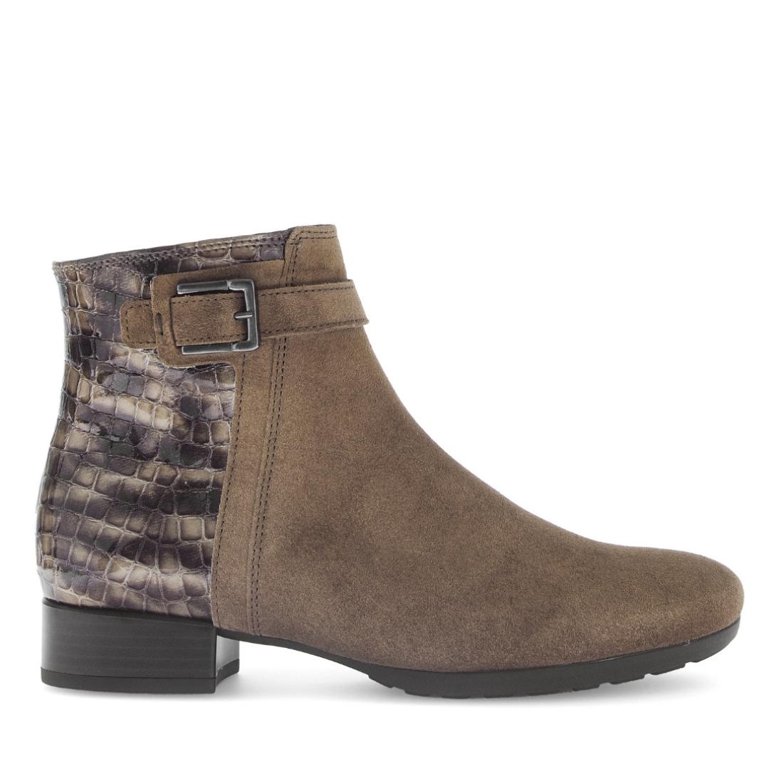 DAMES BOOTS+KORT LAARS-Bruin suède