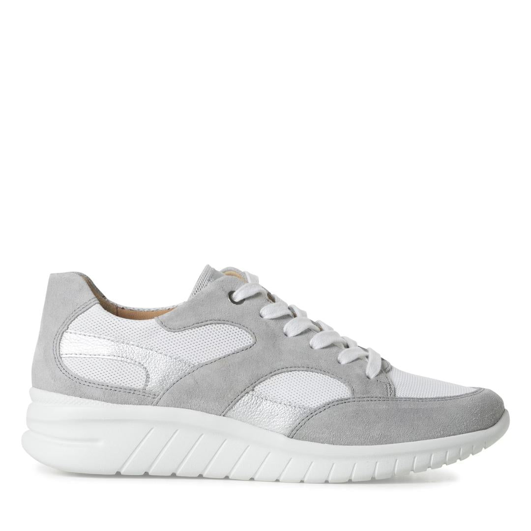 DAMES SPORTIEVE VETERSCHO-Grijs leer