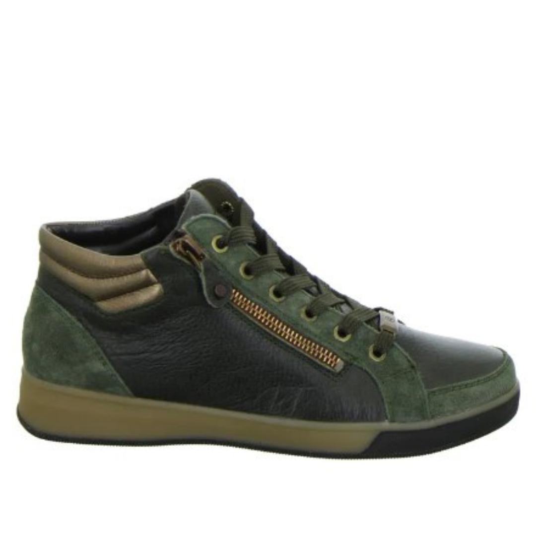 DAMES SPORTIEVE VETERSCHO-Groen suède/nubuck