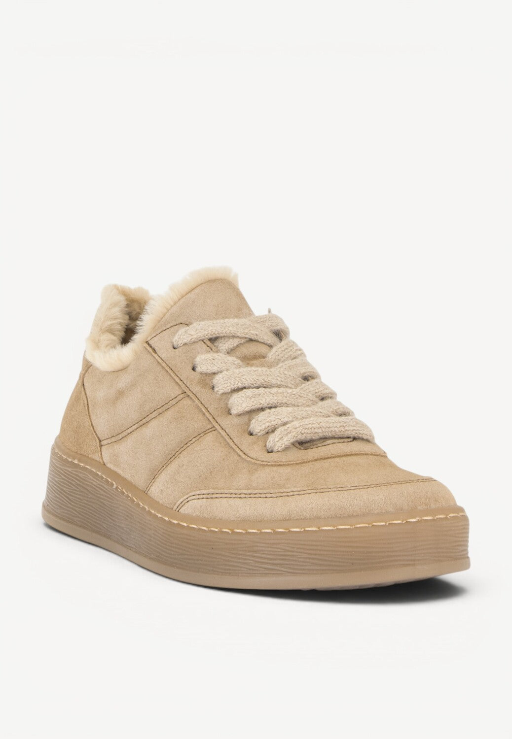 DAMES SPORTIEVE VETERSCHO-Beige suède/nubuck