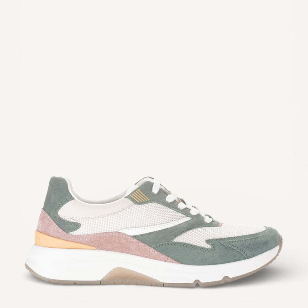 DAMES SPORTIEVE VETERSCHO-Groen suède/nubuck