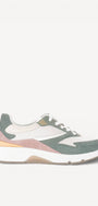 DAMES SPORTIEVE VETERSCHO-Groen suède/nubuck