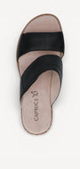 DAMES OPEN SCHOENEN-Zwart leer