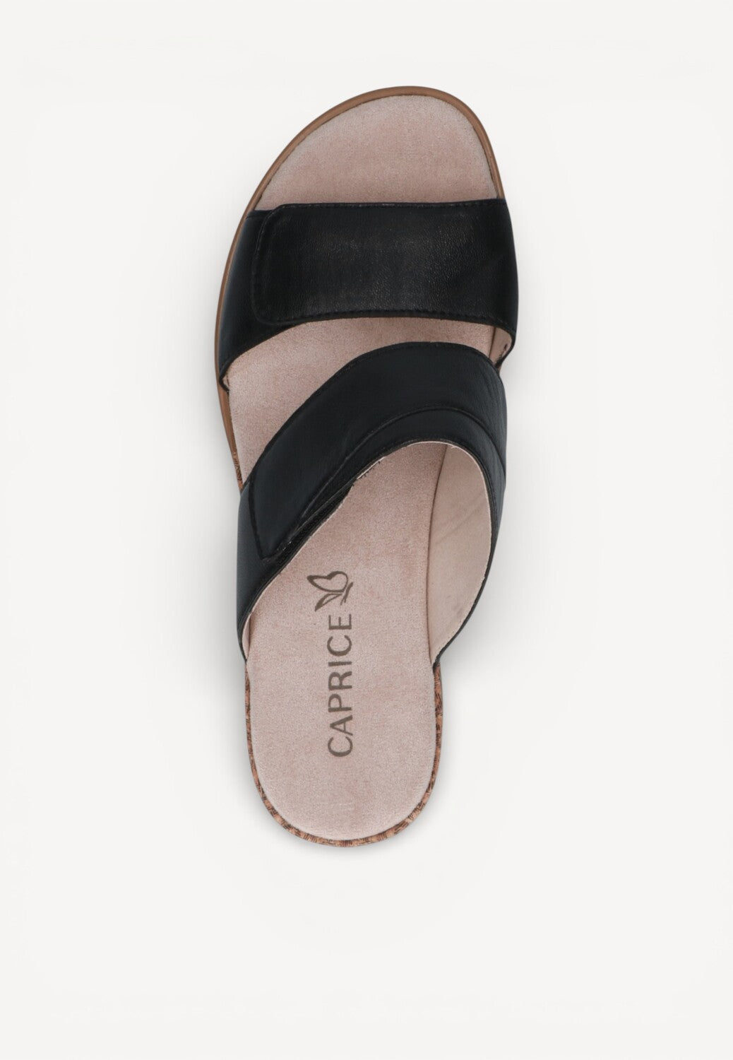 DAMES OPEN SCHOENEN-Zwart leer