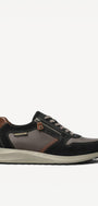 Heren veterschoenen-Blauw suède/nubuck