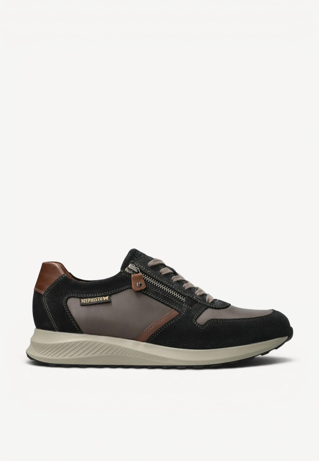Heren veterschoenen-Blauw suède/nubuck