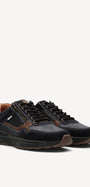 Heren veterschoenen-Blauw suède/nubuck