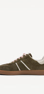 DAMES SPORTIEVE VETERSCHO-Groen suède/nubuck