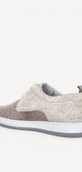 Heren veterschoenen-Beige combi kleur