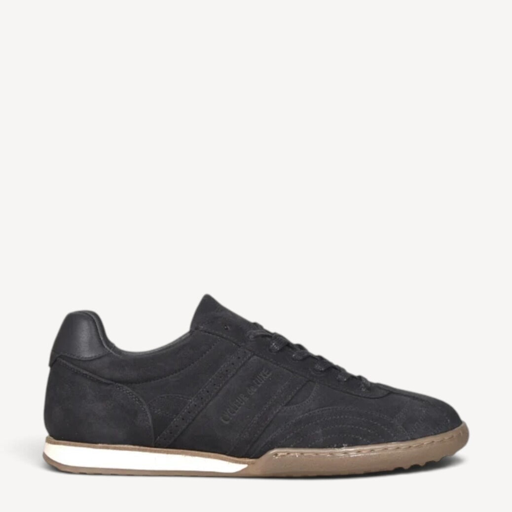 Heren veterschoenen-Blauw suède/nubuck