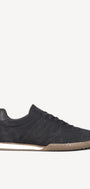 Heren veterschoenen-Blauw suède/nubuck