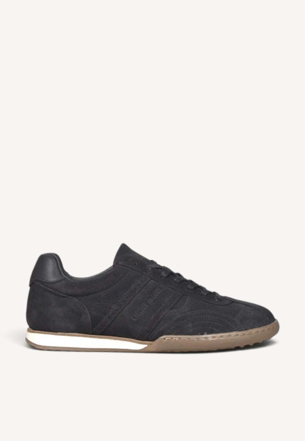 Heren veterschoenen-Blauw suède/nubuck