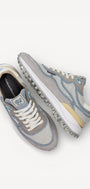 Heren veterschoenen-Grijs combi kleur
