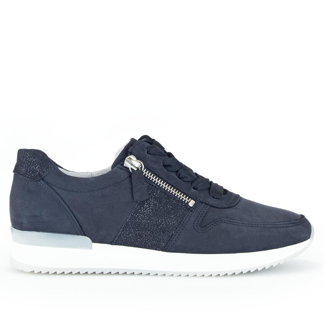 DAMES SPORTIEVE VETERSCHO-Blauw suède/nubuck