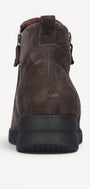 DAMES BOOTS+KORT LAARS-Bruin suède