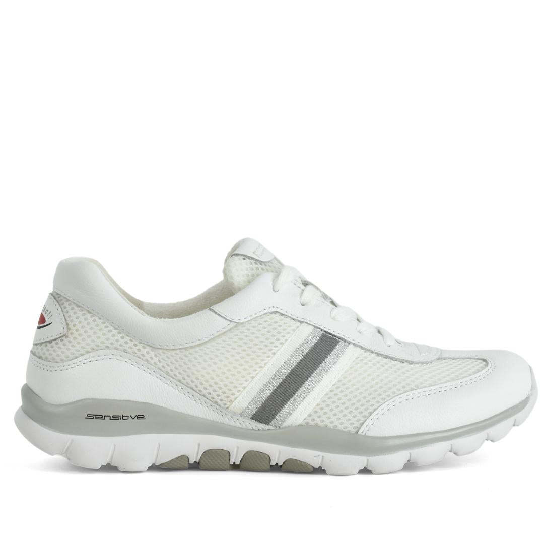 DAMES SPORTIEVE VETERSCHO-Wit leer