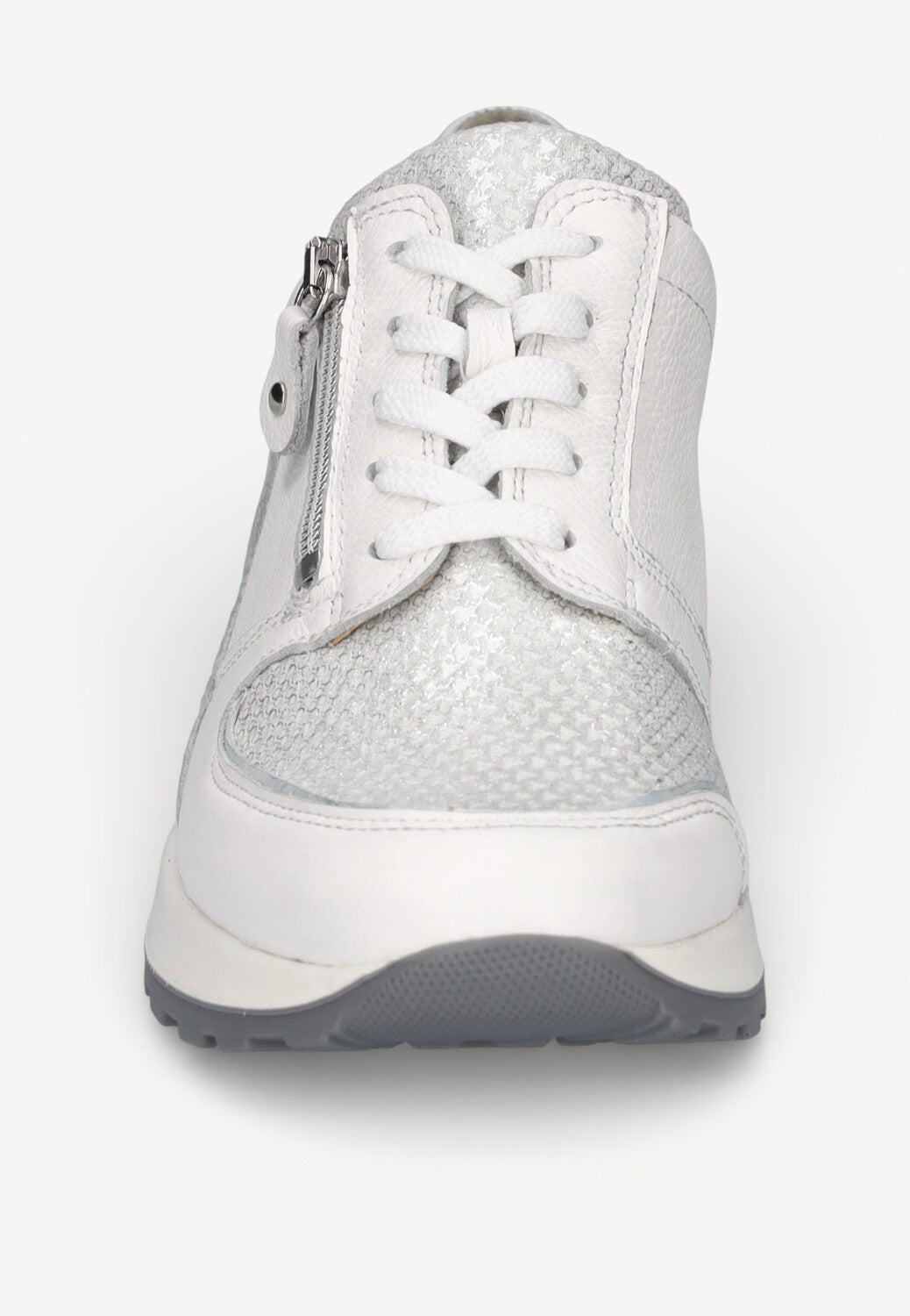 DAMES SPORTIEVE VETERSCHO-Wit leer