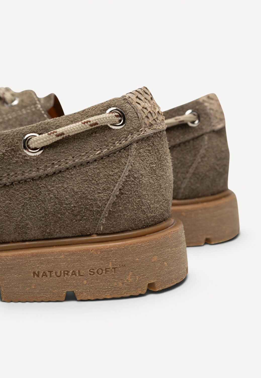 DAMES SPORTIEVE VETERSCHO-Groen suède/nubuck