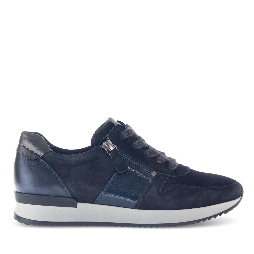 DAMES SPORTIEVE VETERSCHO-Blauw suède/nubuck