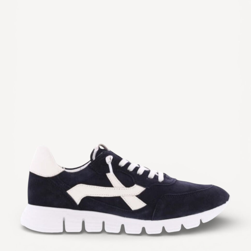 DAMES SPORTIEVE VETERSCHO-Blauw suède/nubuck