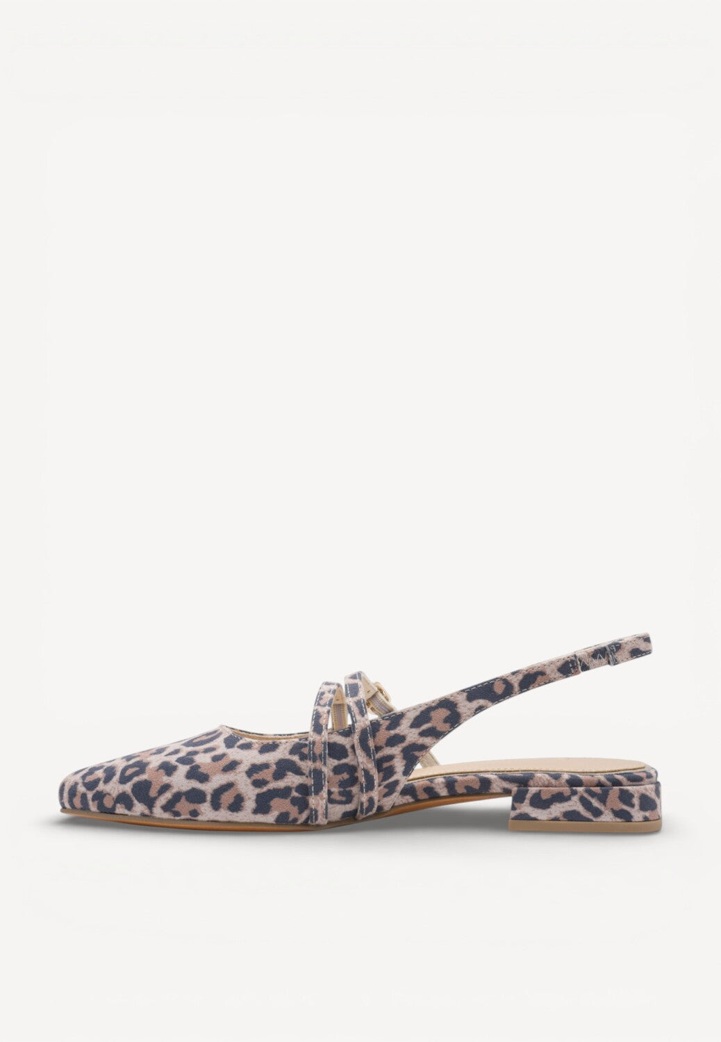 MUIL +SLINGBACK-Bruin combi kleur