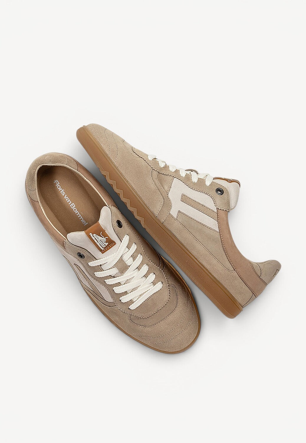 Heren veterschoenen-Bruin suède