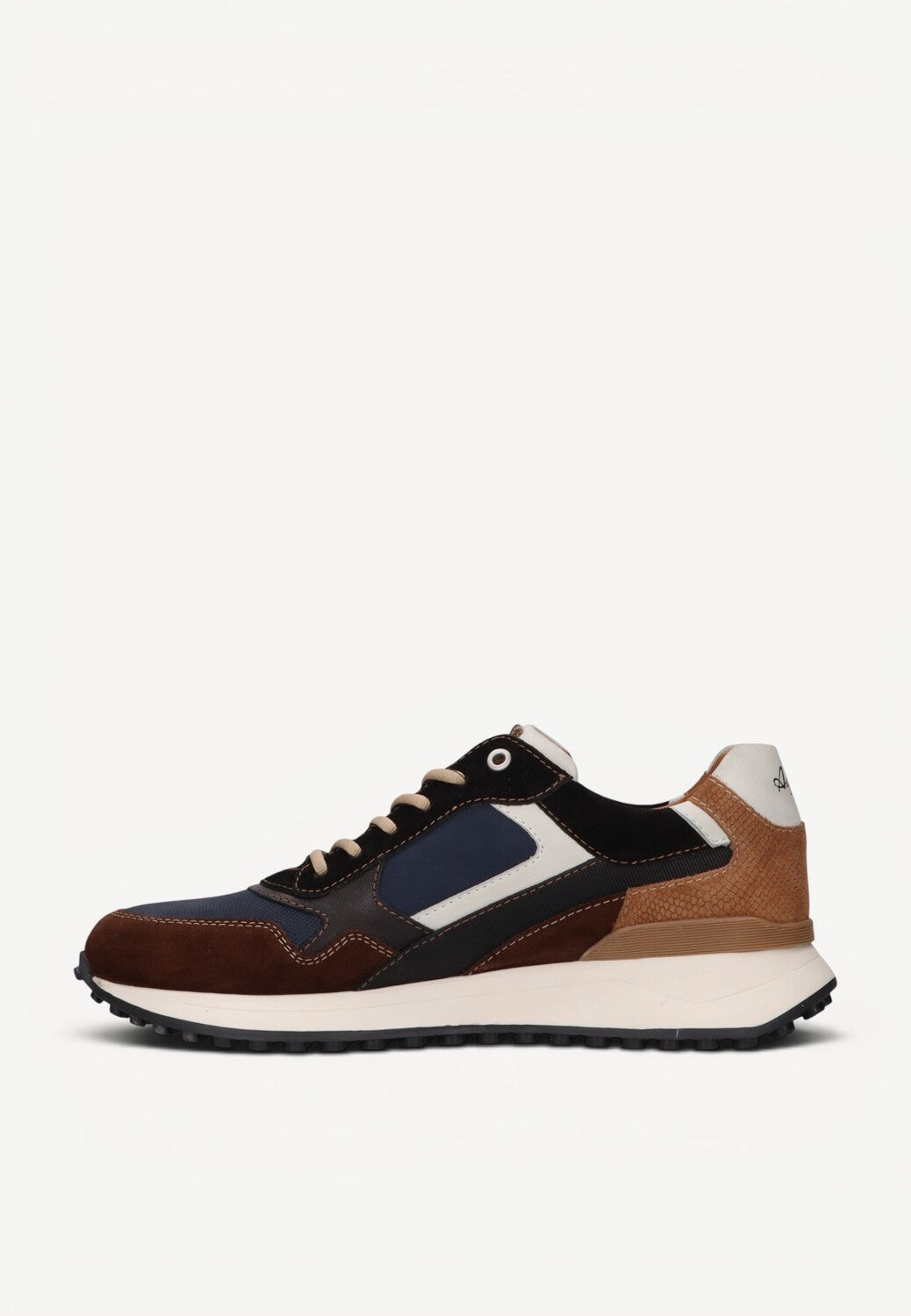 Heren veterschoenen-Bruin suède