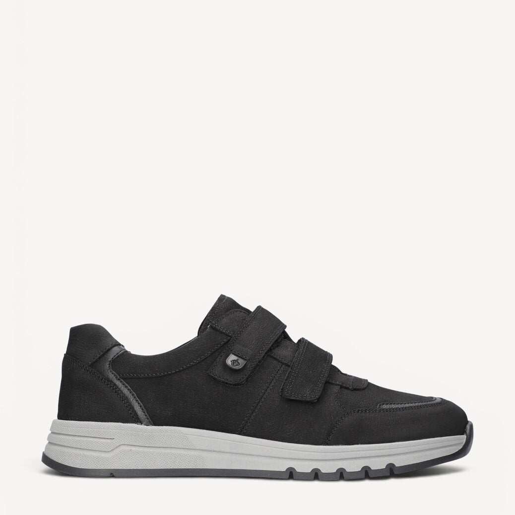 Heren veterschoenen-Zwart suède