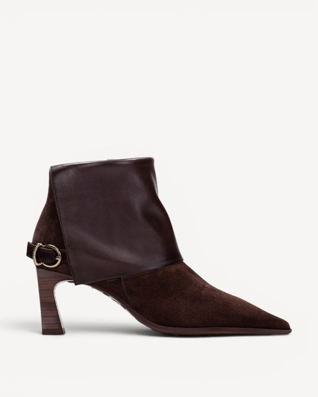 DAMES BOOTS+KORT LAARS-Bruin suède